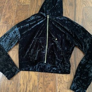 Black Velvet Girls Jacket